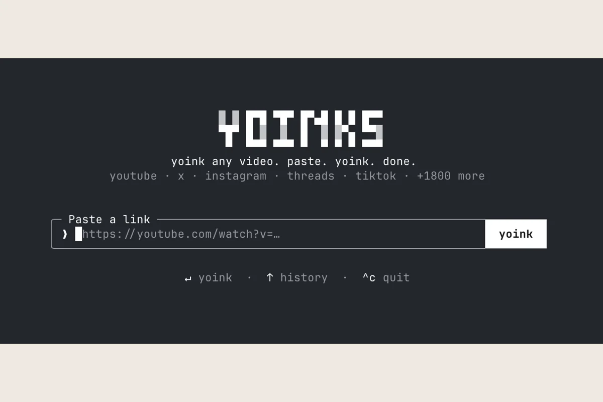 yoinks 공식 공개 화면