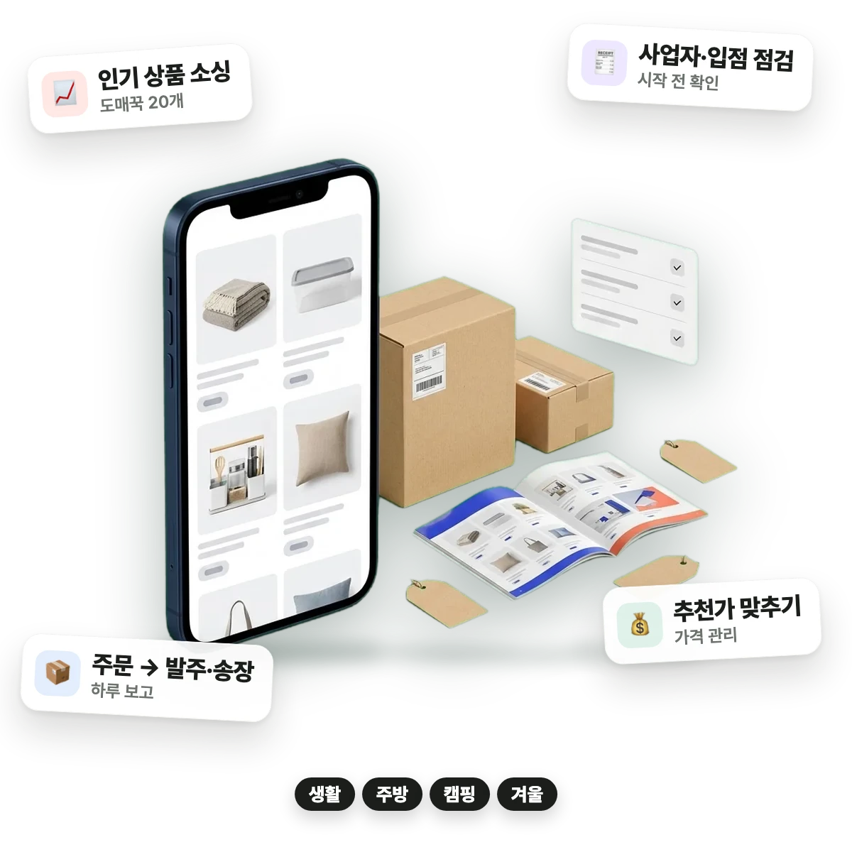 토스쇼핑 위탁판매 자동화 패키지 주요 기능 안내